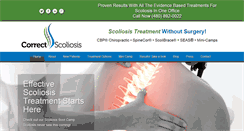 Desktop Screenshot of correctscoliosis.com